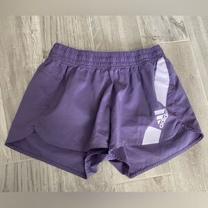Adidas purple athletic running jogging fitness women’s shorts size medium